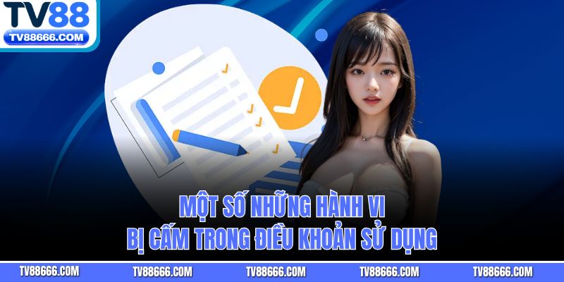 Một số những hành vi bị cấm trong điều khoản sử dụng